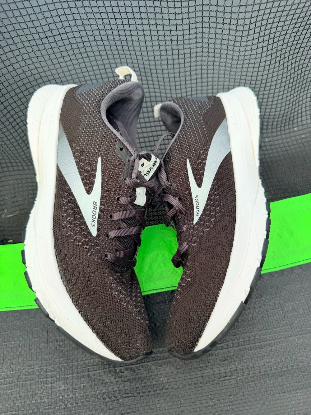 Brooks Black Athletic Running Shoes with White Accents